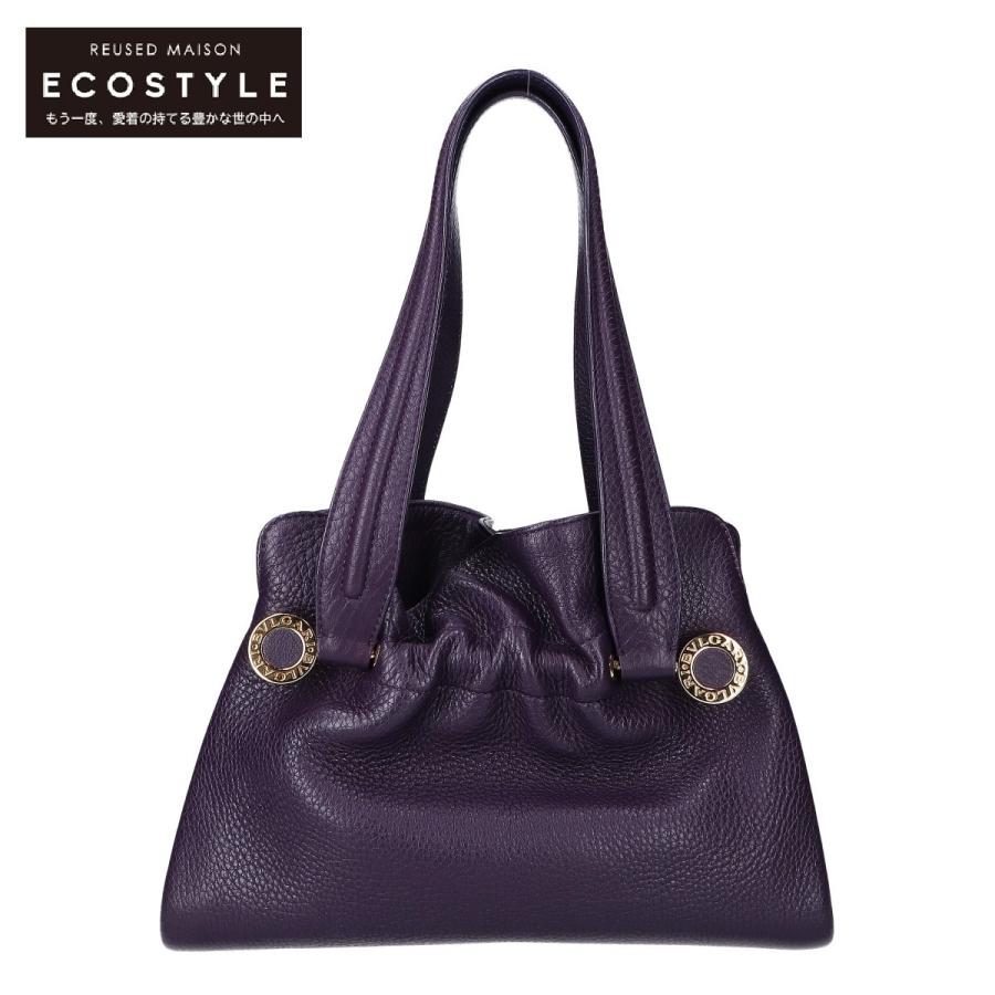 BVLGARI ブルガリ レザー ブルガリブルガリ ツイスト ハンドバッグ  