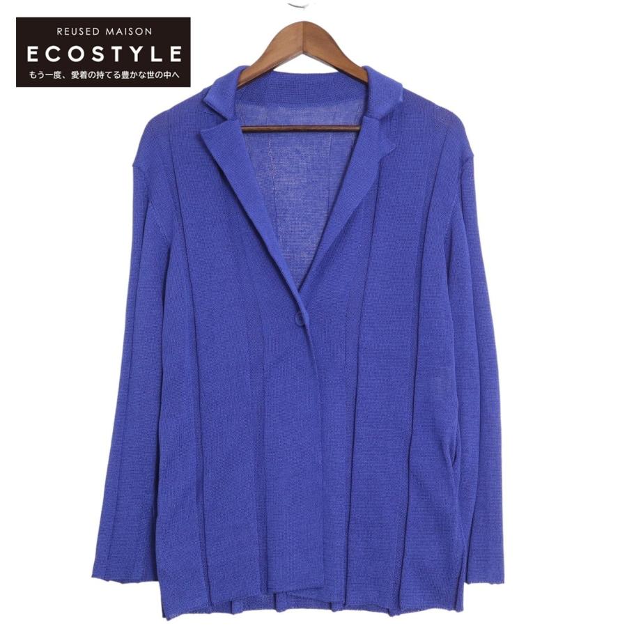 ISSEY MIYAKE イッセイミヤケ ブルー IM02KD752 リネン混 1B  