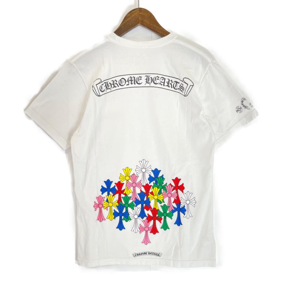 CHROME HEARTS マルチカラー セメタリークロス Tシャツ ホワイト Chrome Hearts クロムハーツ 白 マルチカラー セメタリークロス T