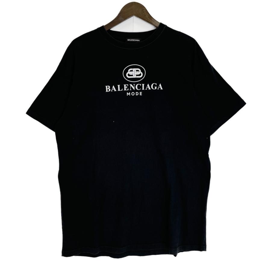 BALENCIAGA バレンシアガ 19年製 ブラック 570803 BBロゴ オーバー 