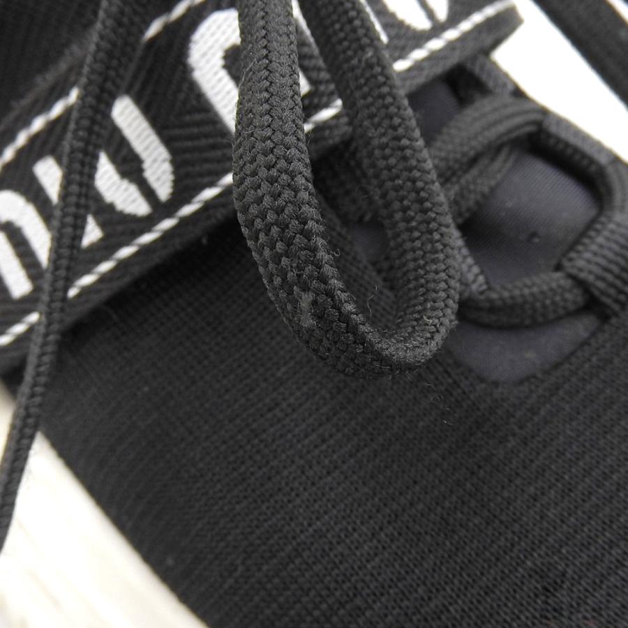 miu miu（ミュウミュウ） ロゴ ファブリック 厚底 スニーカー シューズ