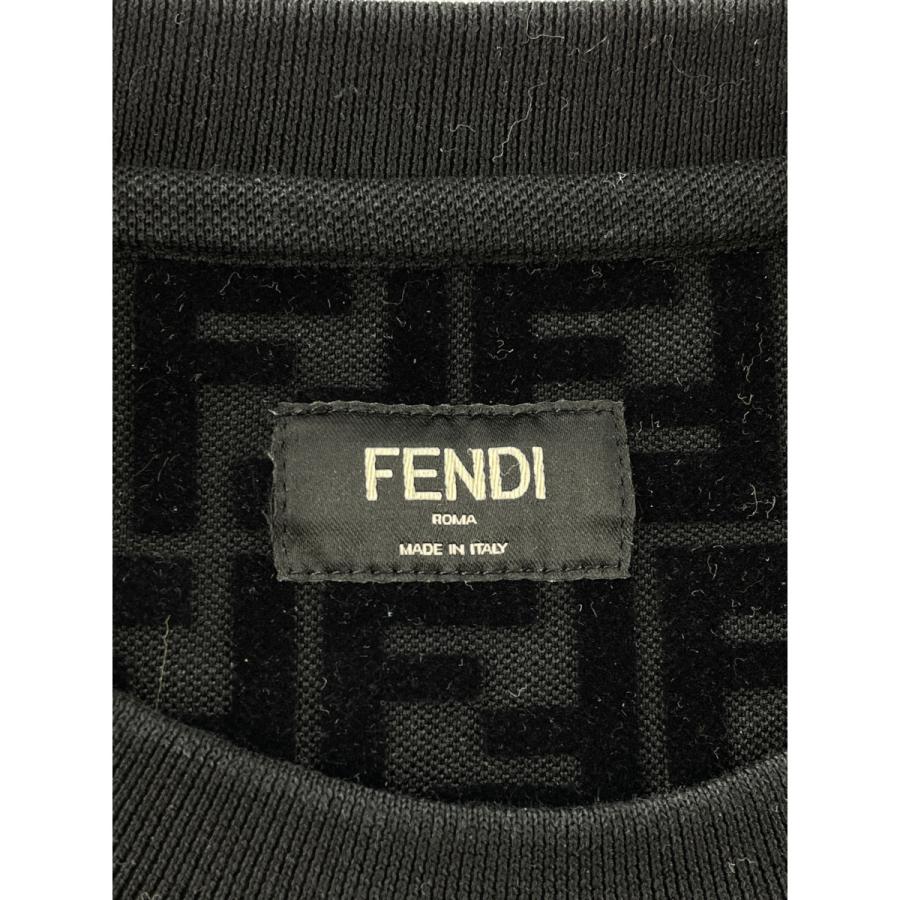 FENDI フェンディ ブラック FY1077 20年製 ピケ素材 ズッカ総柄 FENDI フェンディ ブラック FY1077 20年製 ピケ素材 ズッカ総柄