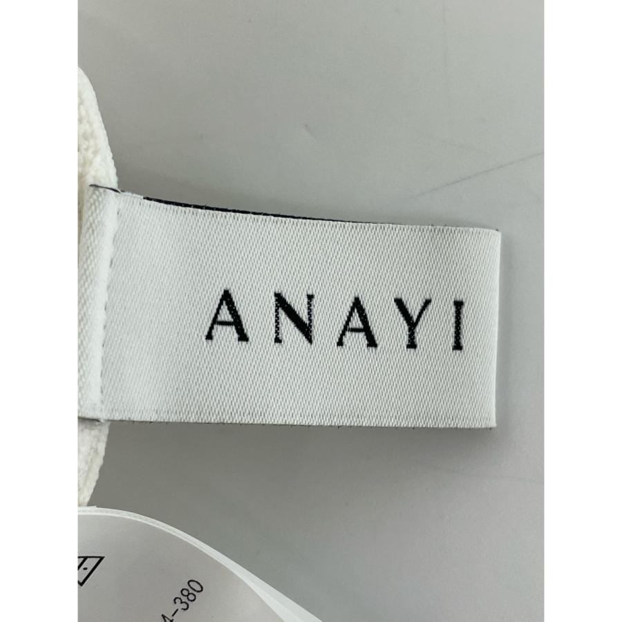 ANAYI アナイ 23SS アイボリー オーガンジーニットコンビ プルオーバー