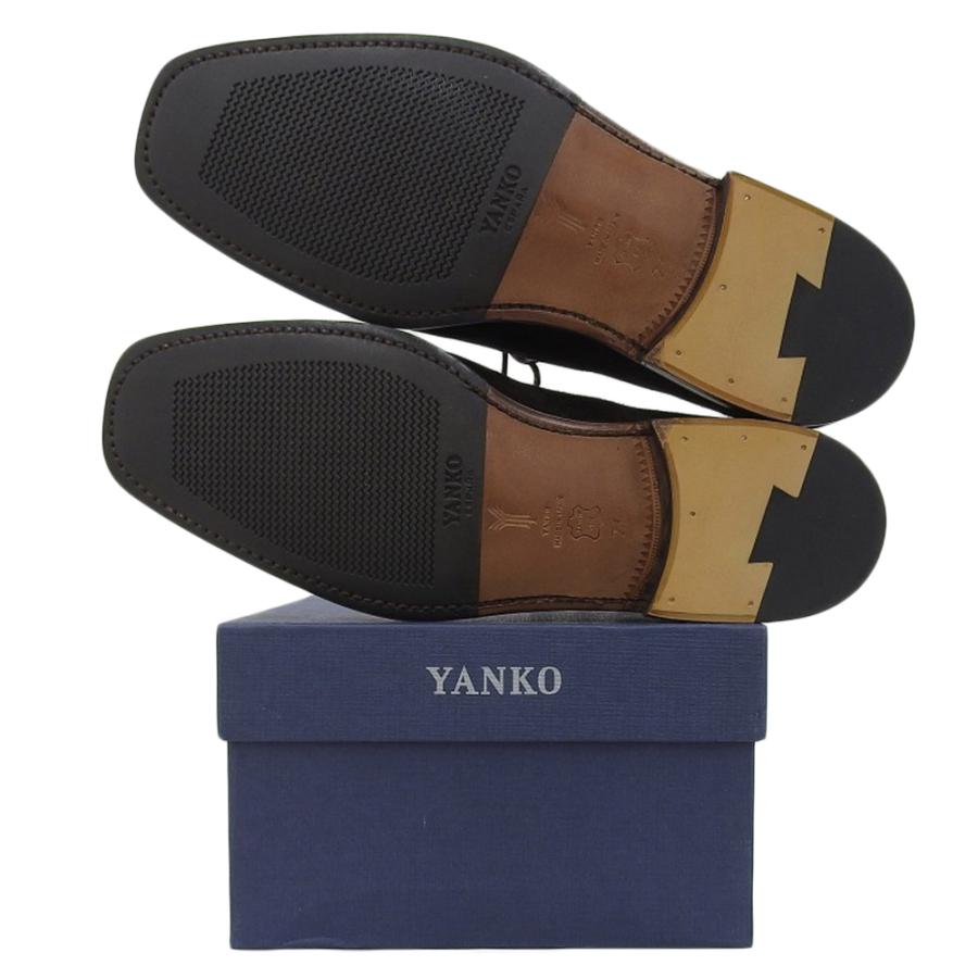 新品同様 YANKO ヤンコ スエード チャッカブーツ メンズ ブラウン 7 1