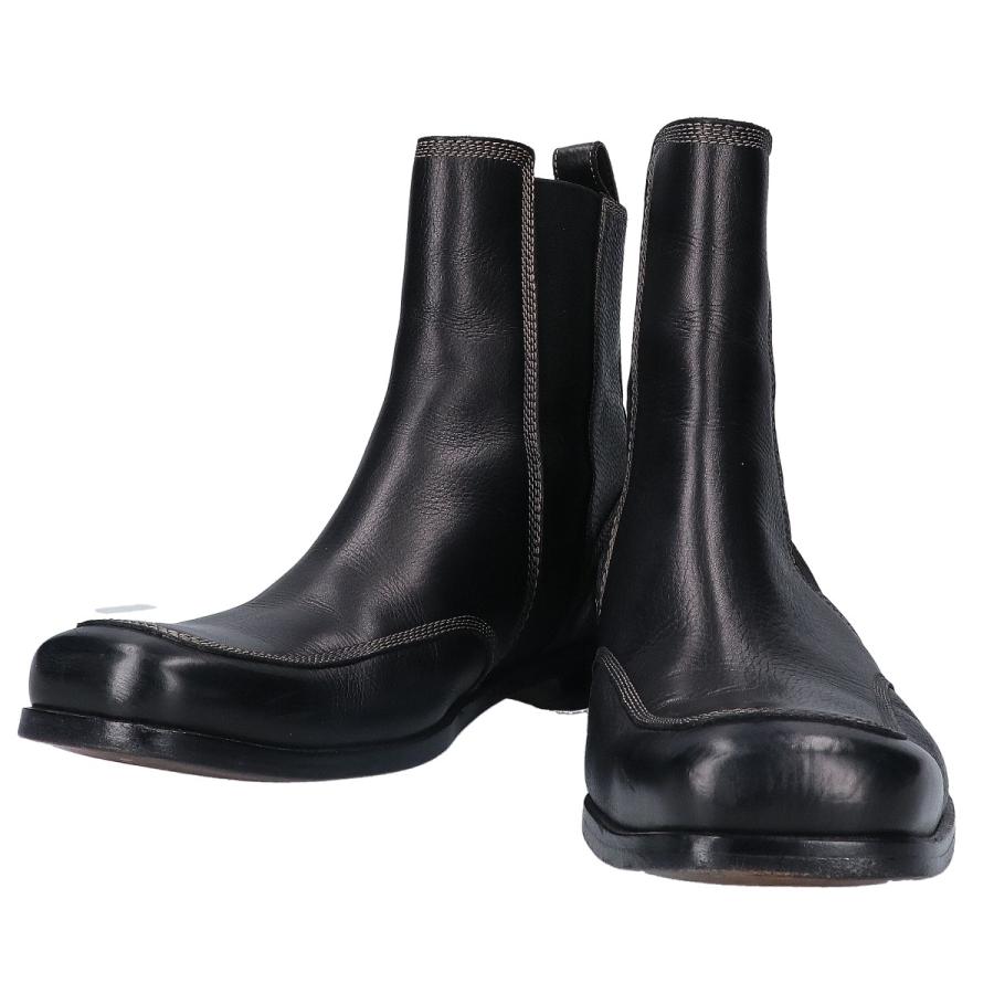 美品 BOTTEGA VENETA ボッテガヴェネタ レザー スクエアトゥ 