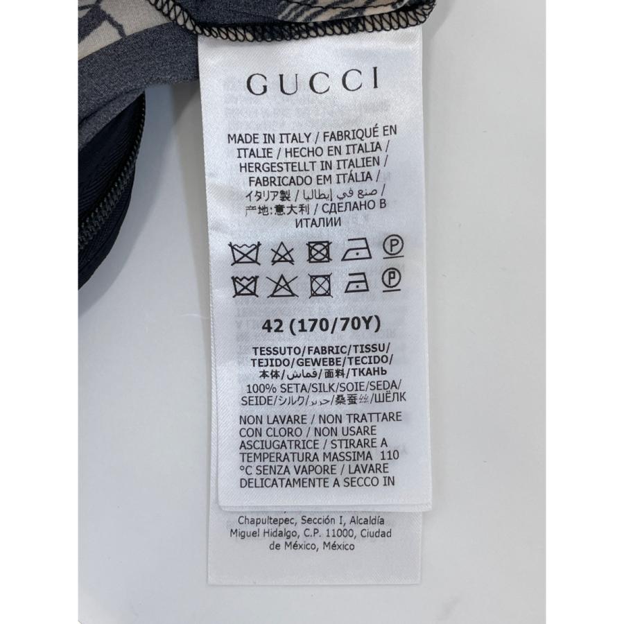 GUCCI（グッチ） ブラック ベージュ 409370 ZAGRX シルク100 ポピー