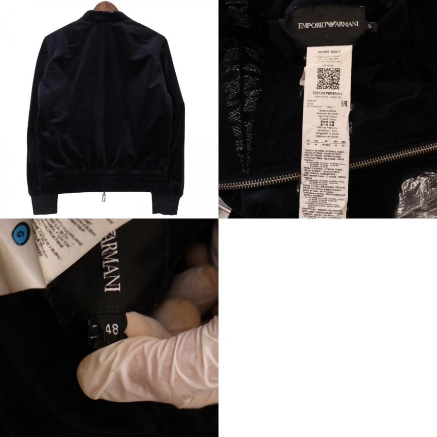 EMPORIO ARMANI エンポリオアルマーニ ネイビー 6Z1BP7 ベロア 