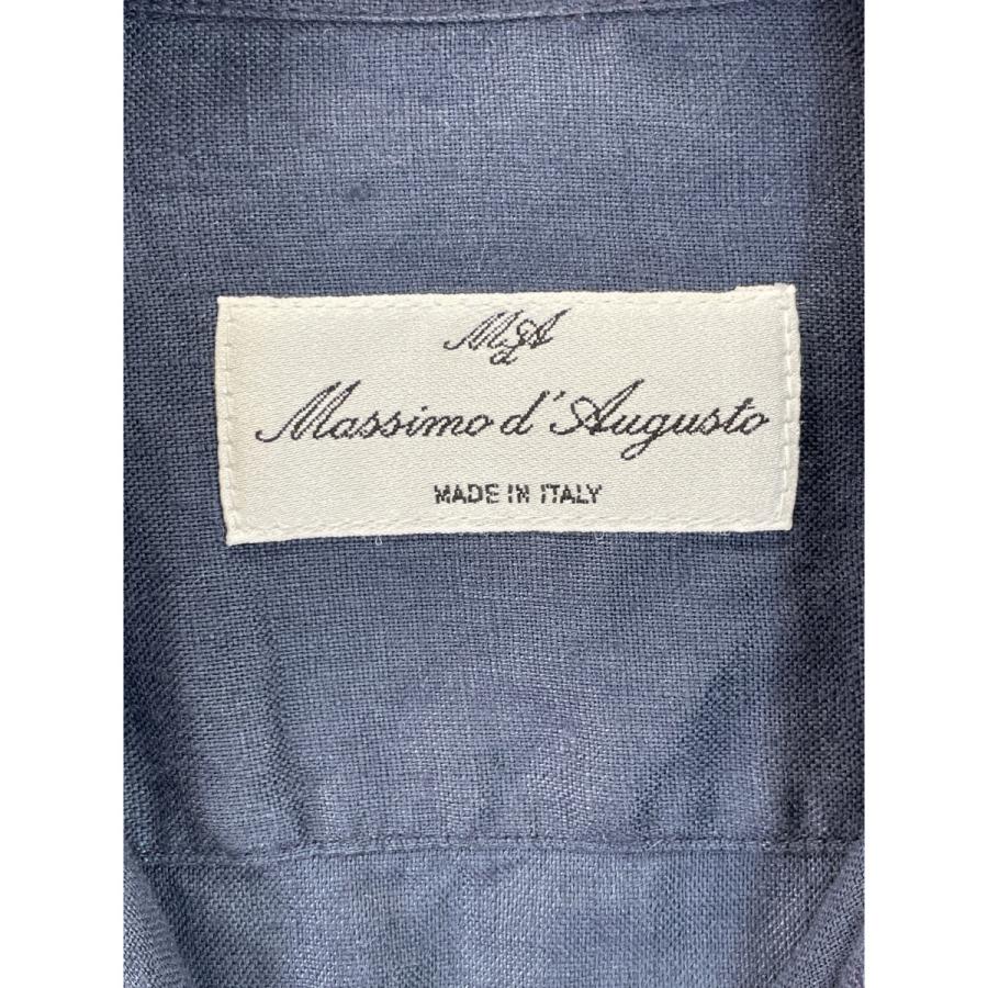 Massimo d'Augusto マッシモダウグスト ネイビー ALAMARI リネン