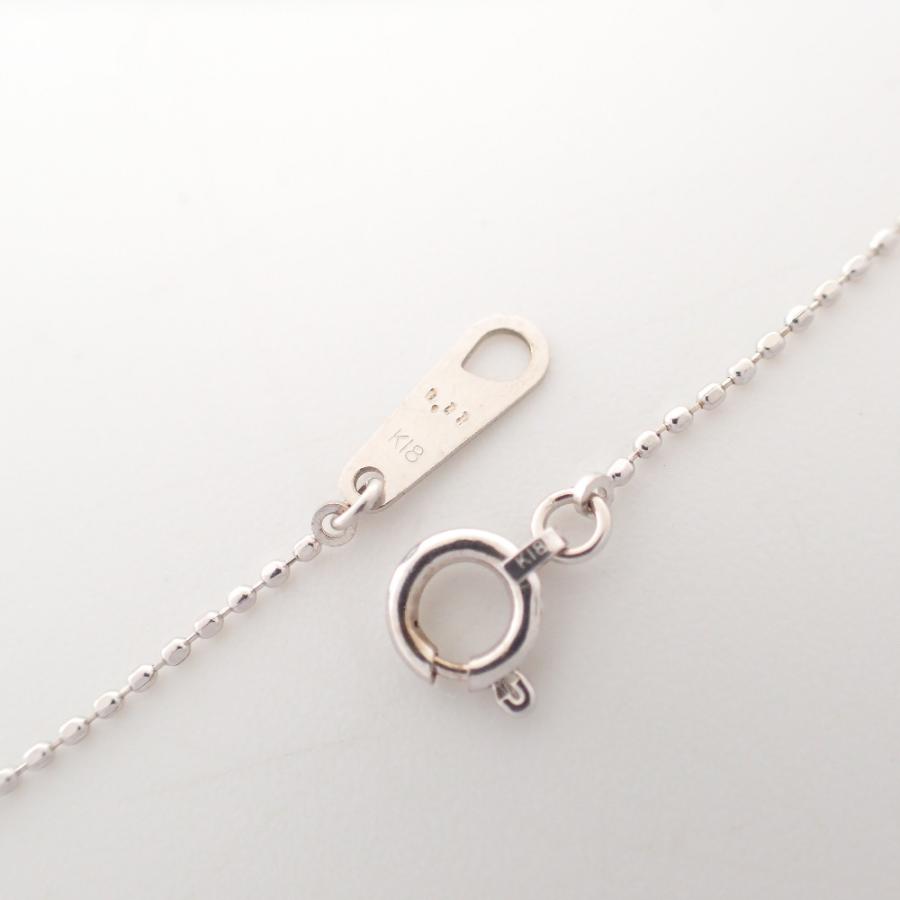 美品 ELLE エル K18 0.11刻印 5Pダイヤモンド クロスモチーフ 