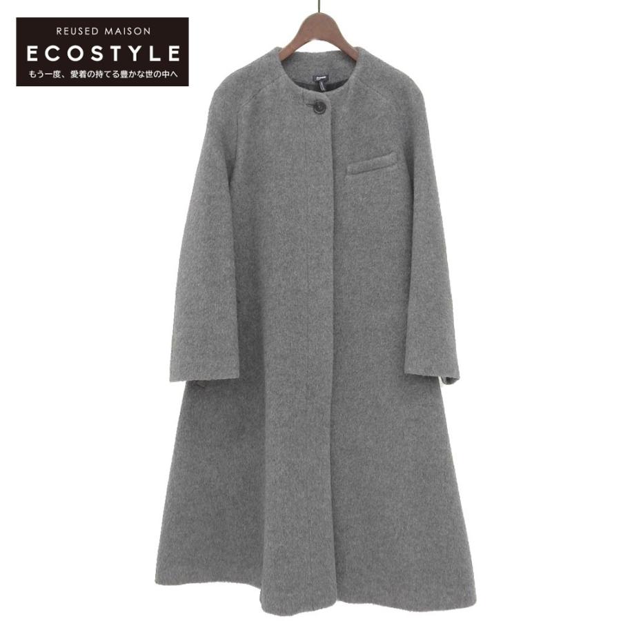 JIL SANDER NAVY ノーカラーコート JIL SANDER（ジルサンダー） 美品 JIL SANDER NAVY ジルサンダー