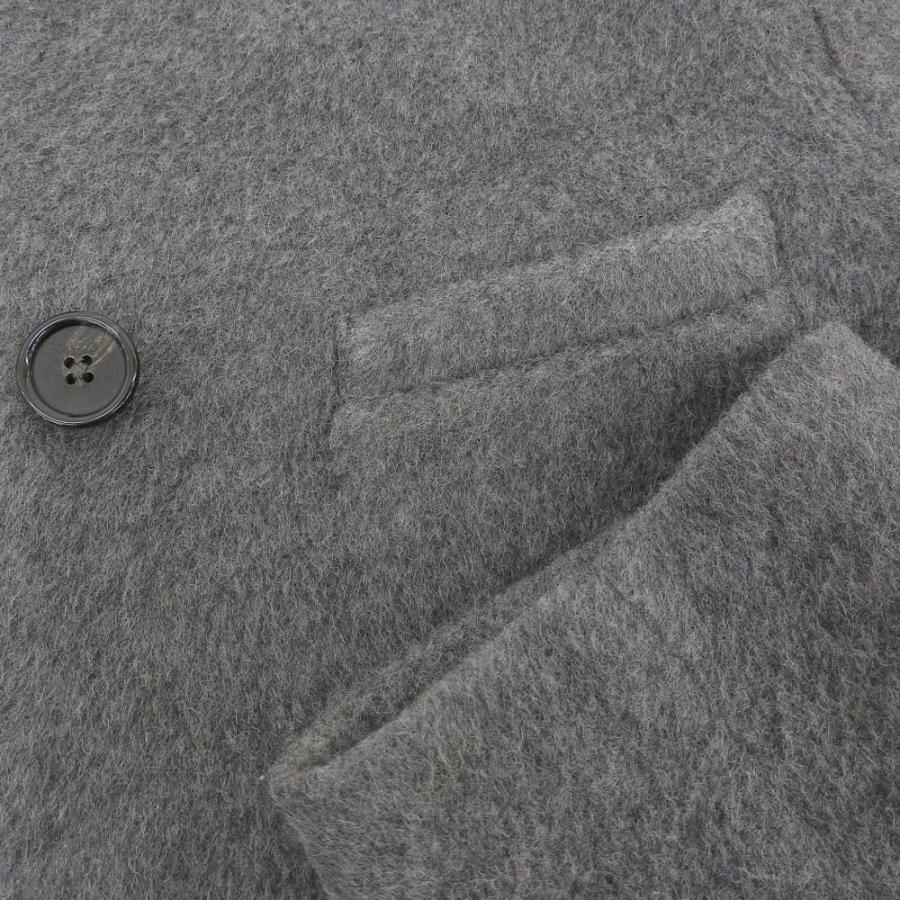 JIL SANDER 美品 NAVY ジルサンダーネイビー モヘア混 ノーカラー  