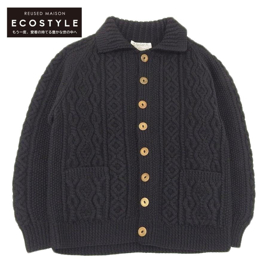 美品 INVERALLAN インバーアラン 3A アランニット カーディガン  