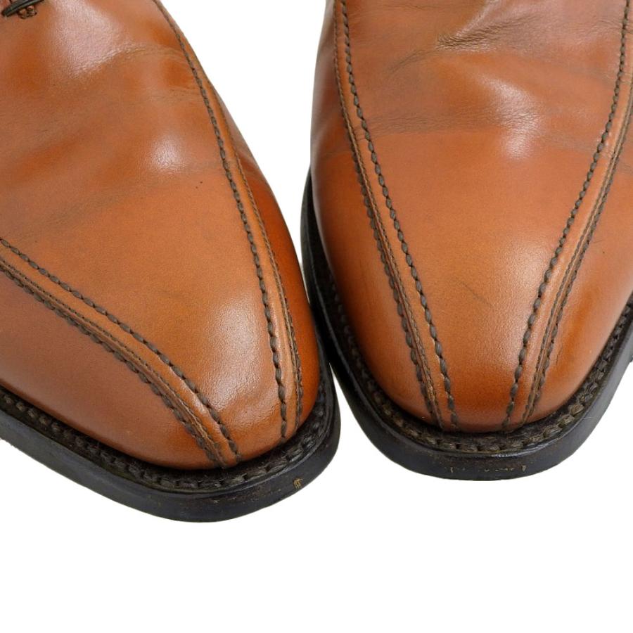 SCOTCH GRAIN 0102 スワールトゥ ブラウン 茶色 27 レザー スコッチグレイン（SCOTCH GRAIN） 美品 スワールトゥ シューズ メンズ