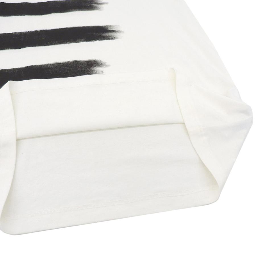 yohji yamamoto POUR HOMME / BRUSHED 5-STRIPE T-SHIRT/3/コットン/WHT/ストライプ/hz-t50-079 Yohji Yamamoto POUR HOMME ヨウジヤマモトプールオム BRUSHED 5