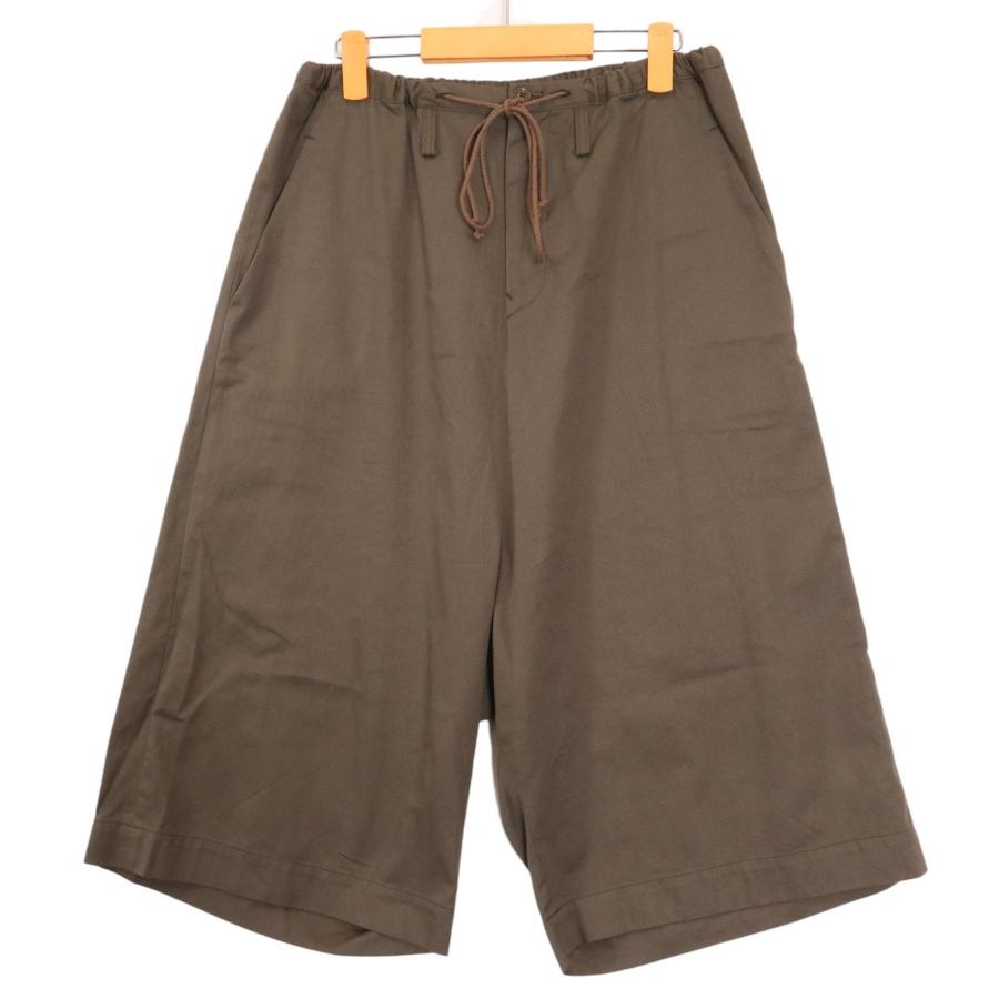 Ys ワイドパンツ Y's for men WIDE-LEG DRAWSTRING PANTS / STRIPED SERGE (BLACK