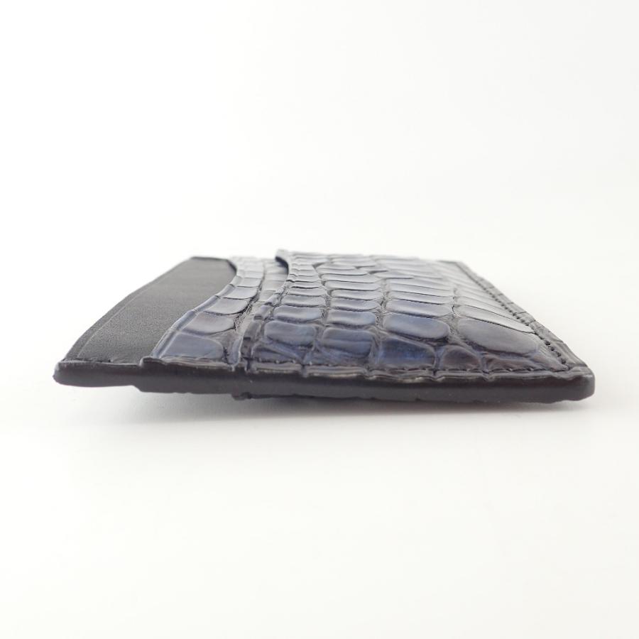 新品同様/ Berluti ベルルッティ バンブー アリゲーターレザー カード