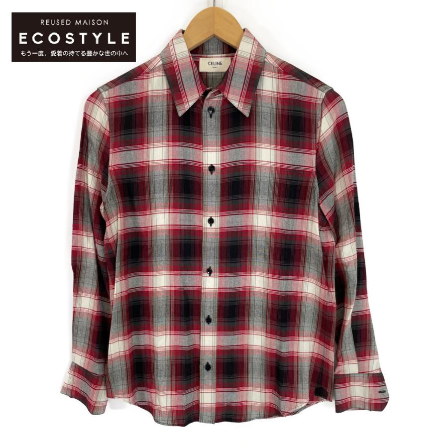 CELINE 美品/国内正規 セリーヌ 2C008863D オンブレチェック 長袖
