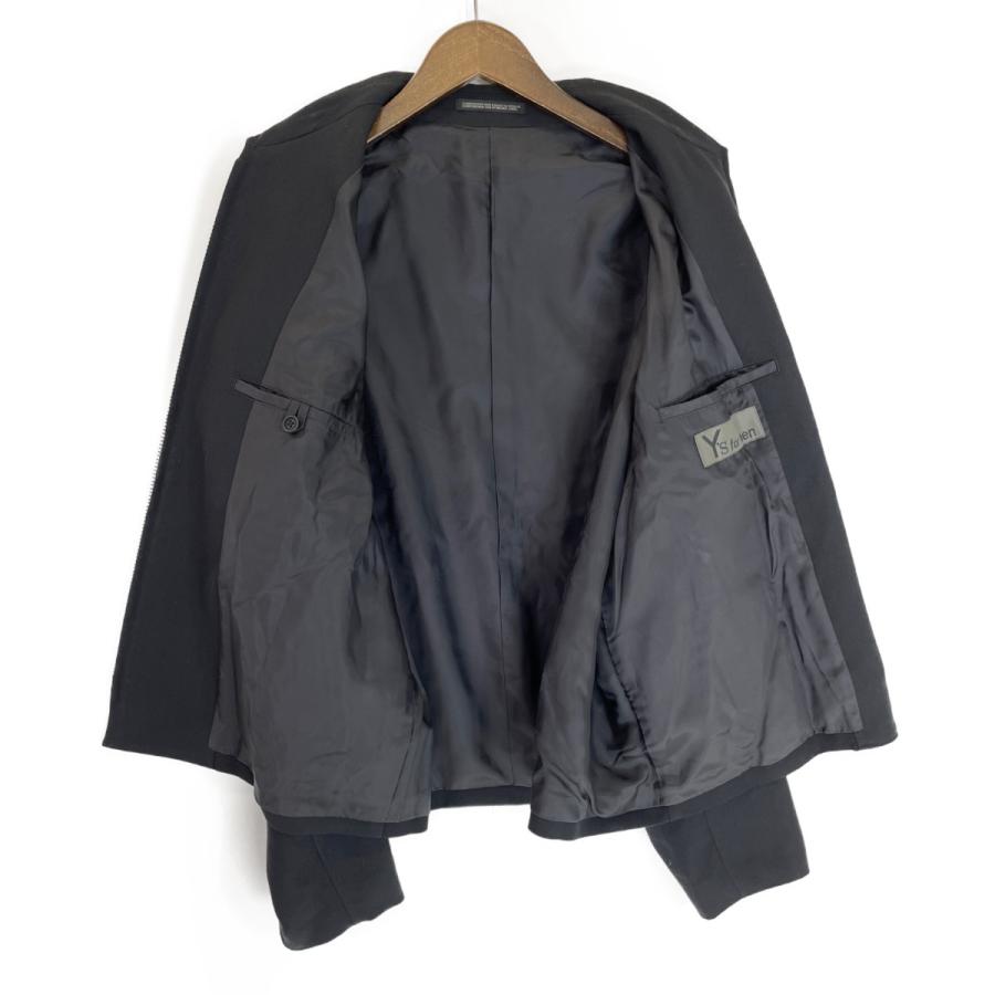 Y's ワイズ for MEN 23AW ブラック MJ-Y01-134 ウールギャバ Y's ワイズ for MEN 23AW ブラック MJ-Y01-134 ウールギャバ