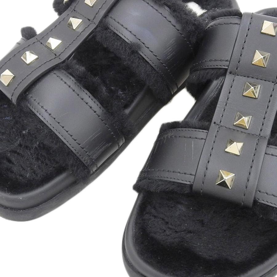 VALENTINO ヴァレンティノ スパイクスタッズ シェアリングファー 