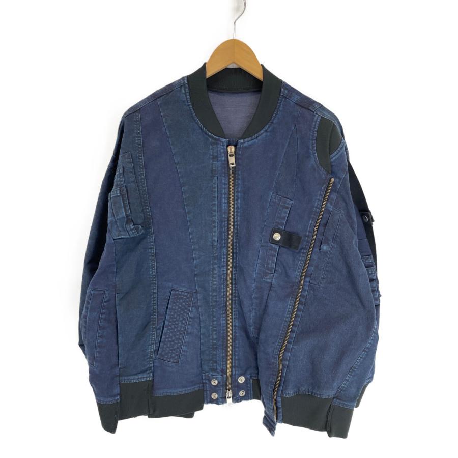 DIESEL ディーゼル　ブレイブマン　ナイロン×デニム　ボンバージャケット DIESEL（ディーゼル） D-FRANKIE-SP-NE リメイク加工 ボンバー