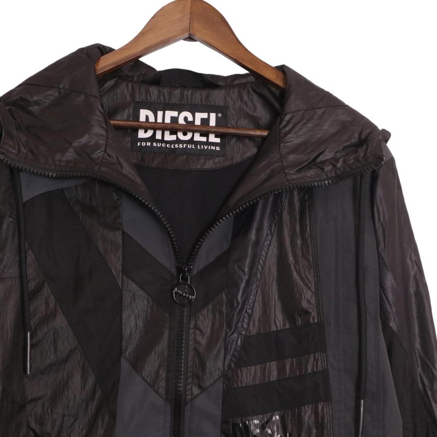 DIESEL（ディーゼル） ブラック A02203 J-EDWARD ナイロン フーディ