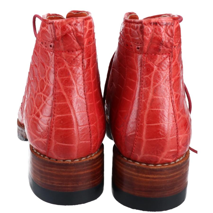 新品同様/ ZELE-PARIS ゼルパリ クロコダイル ウイングチップ レース