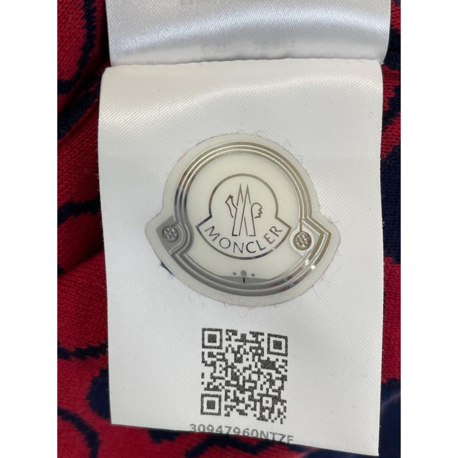 MONCLER（モンクレール） 18年製 パッチロゴ柄 ニットセーター レッド 
