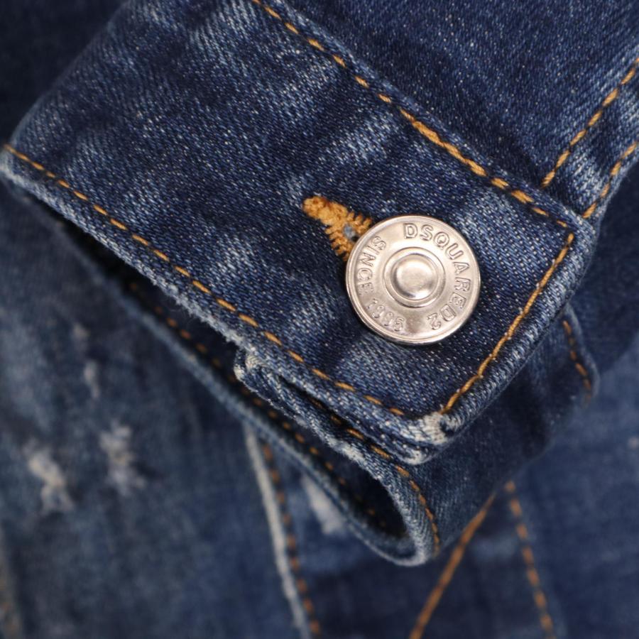 DSQUARED2 ディースクエアード 17年製 S74AM0699 ダメージ加工 デニム  