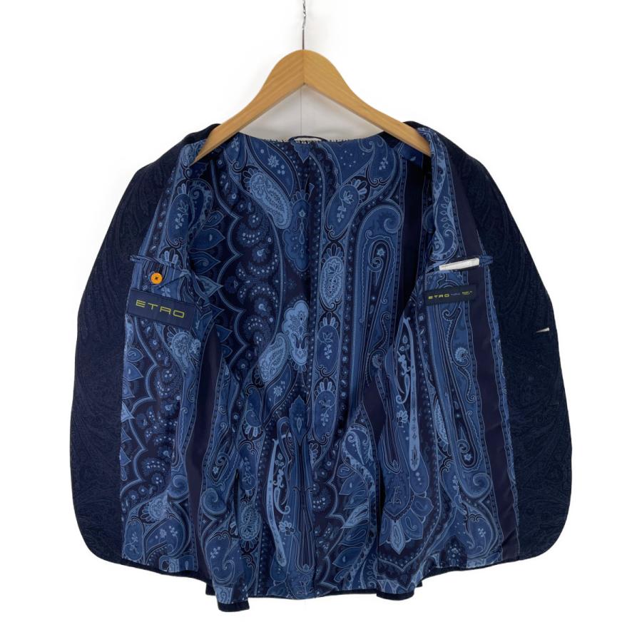 ETRO エトロ ネイビー 151-1J816-1188 ペイズリー柄 テーラード ETRO エトロ ネイビー 151-1J816-1188 ペイズリー柄 テーラード