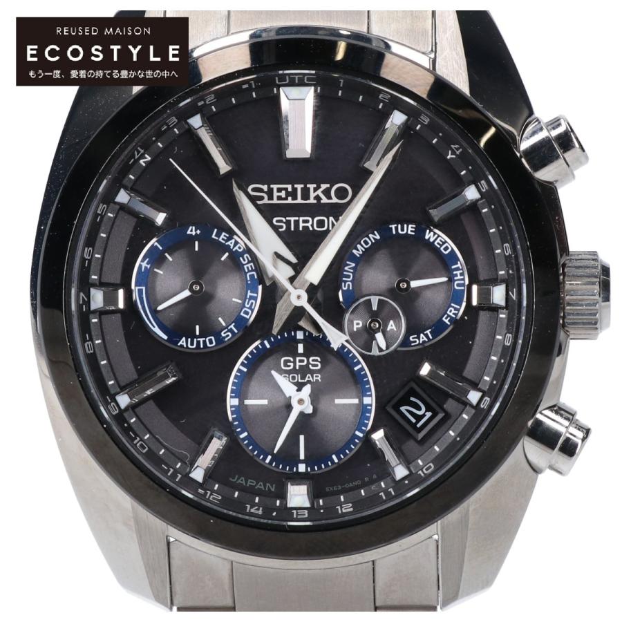 セイコー アストロン ソーラーＧＰＳ電波 SBXC053 5X53-0AJ0 美品】セイコー アストロン SBXC053 5X53-0AJ0 電波ソーラー GPS 黒