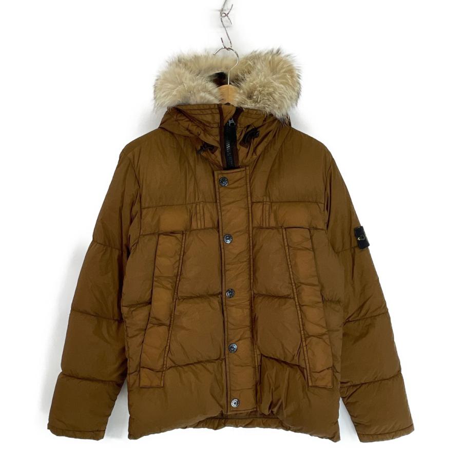 STONE ISLAND ストーンアイランド ブラウン FUR GARMENT DYED DOWN