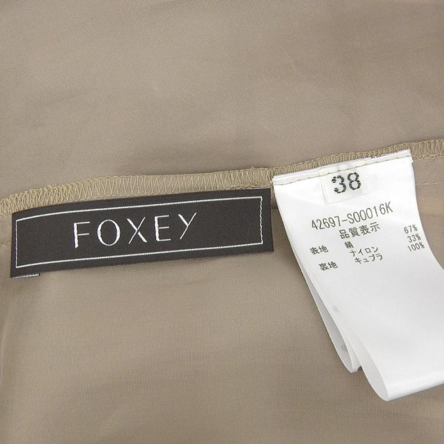 FOXEY（フォクシー） 美品 シルク ドレス フレイグラント ノースリーブ