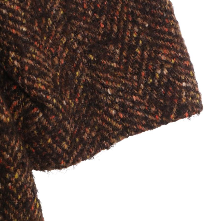 【美品✨】コムサデモード ツイード ベルテッドコート ロング メンズ 茶系 M 美品✨】コムサデモード ツイード ベルテッドコート ロング メンズ 茶系 M