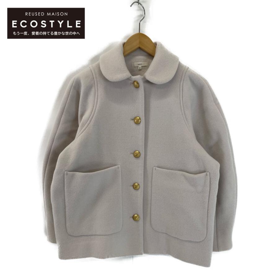 yori ヨリ ラウンドカラー　ショートコート yori ヨリ 張る ラウンドカラー ショートコート