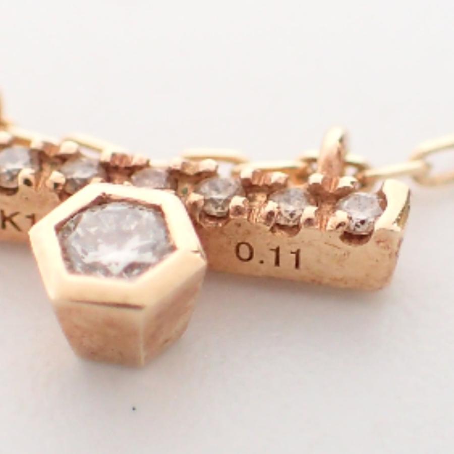 Hirotaka ヒロタカ K10 D0.11ct Gold Long Bar Diamond ロング Hirotaka ヒロタカ K10 D0.11ct Gold Long Bar Diamond ロング