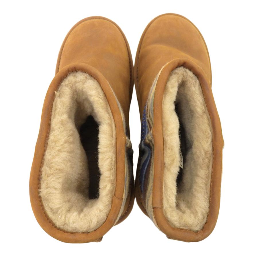 【美品】UGG PENDLETON クラシック ミニ ブーツ ブラウン 26.0 UGG（アグ） 美品 × PENDLETON ペンドルトン CLASSIC MINI DECO