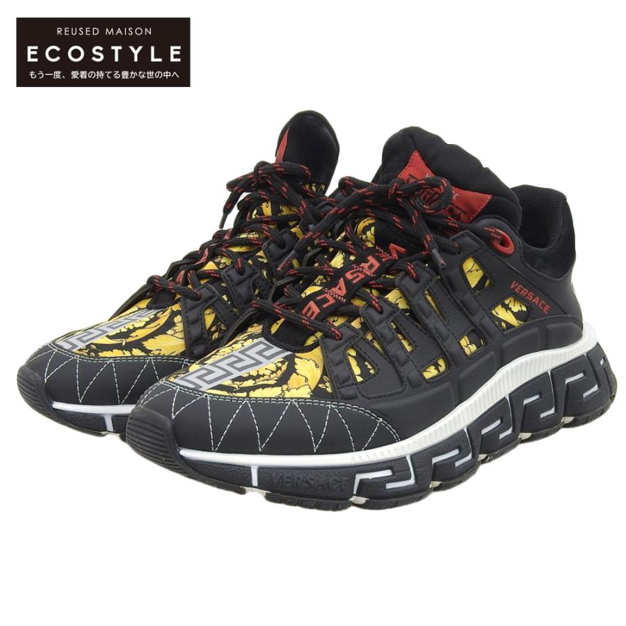 VERSACE ヴェルサーチ Trigreca バロックプリント スニーカー シューズ