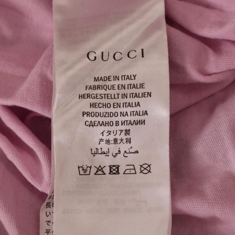 GUCCI（グッチ） ピンク 539081 バックスカルプリント Tシャツ ピンク