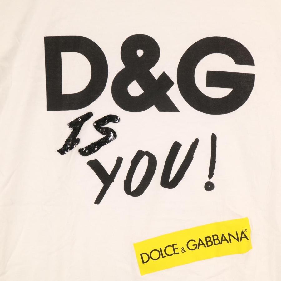 ドルチェアンドガッバーナ F8K74Z/HH7LS ロゴ 半袖Tシャツ 38 Dolce&Gabbana ドルチェアンドガッバーナ F8K74Z/HH7LS ロゴ 半袖T