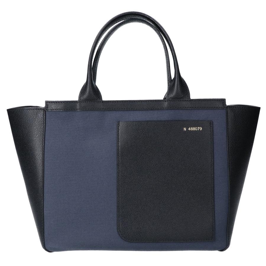 Valextra（ヴァレクストラ） 美品/ V5B30-648-TTN ショッピングバッグ 