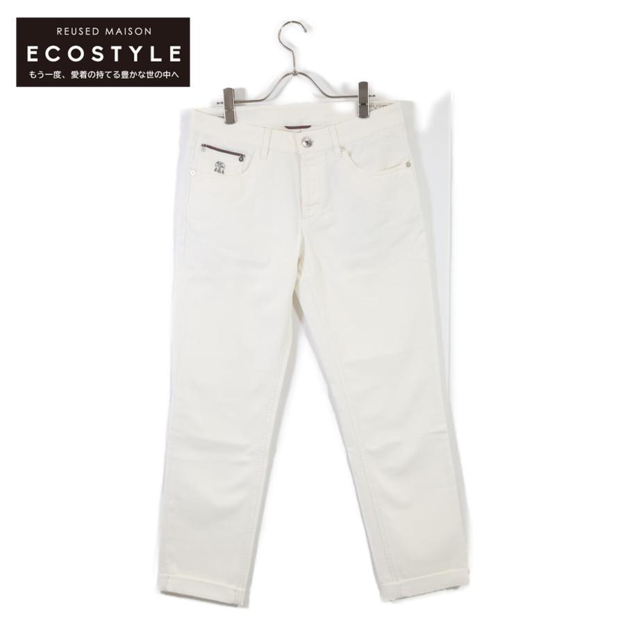 ブルネロクチネリホワイトデニム