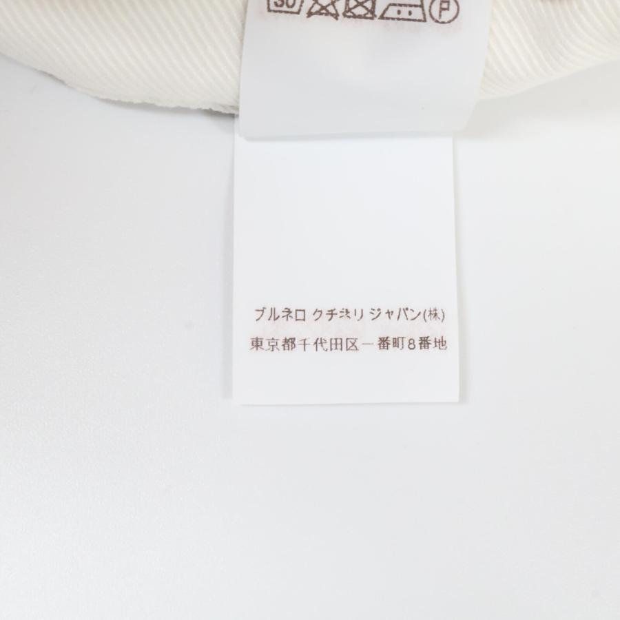 Brunello Cucinelli ブルネロクチネリ ホワイト コットン 1P刺繍
