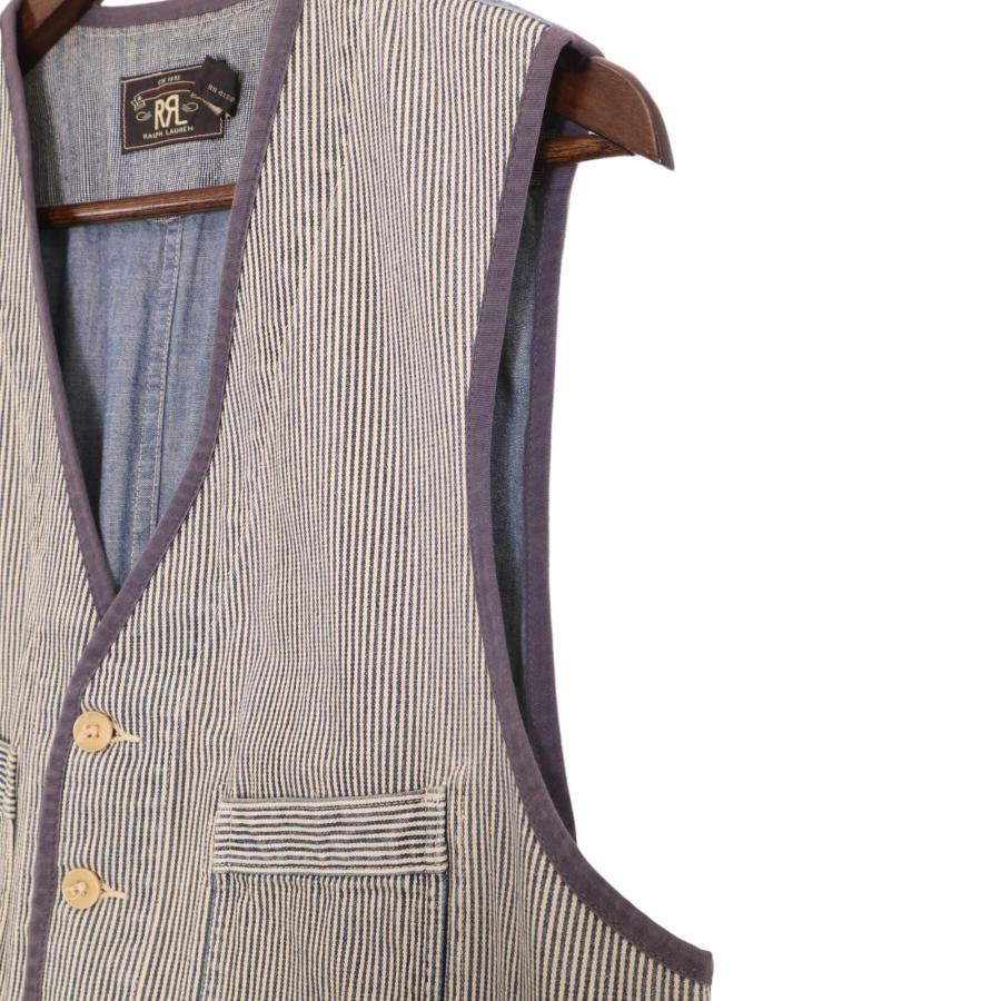 RRL ダブルアールエル ヒッコリー×シャンブレー フラップポケット