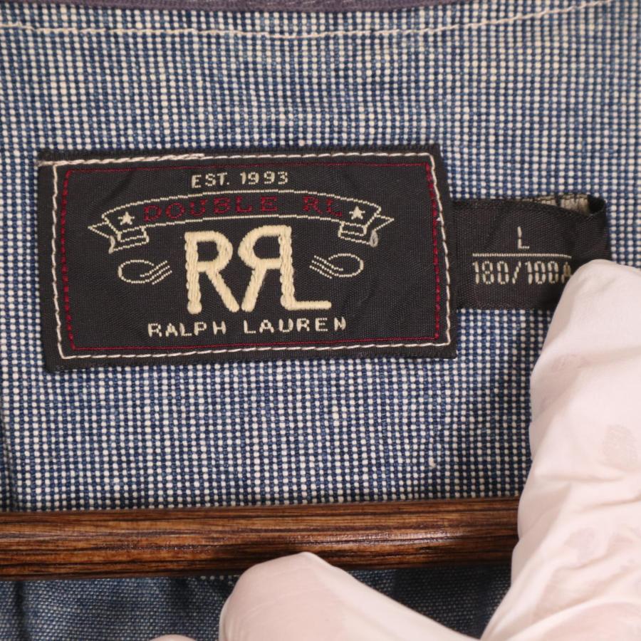 RRL ダブルアールエル ヒッコリー×シャンブレー フラップポケット