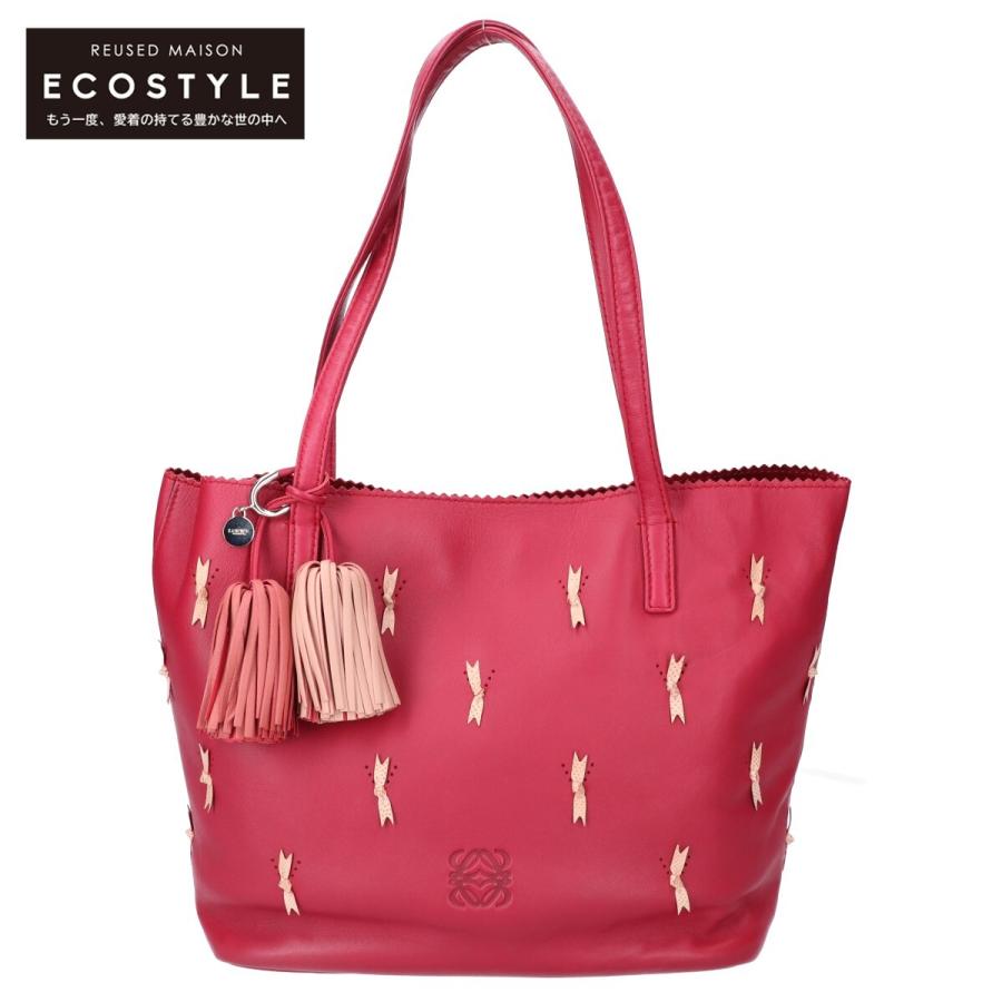 LOEWE（ロエベ） 美品 リボンモチーフ ナッパレザー リミテッド トート