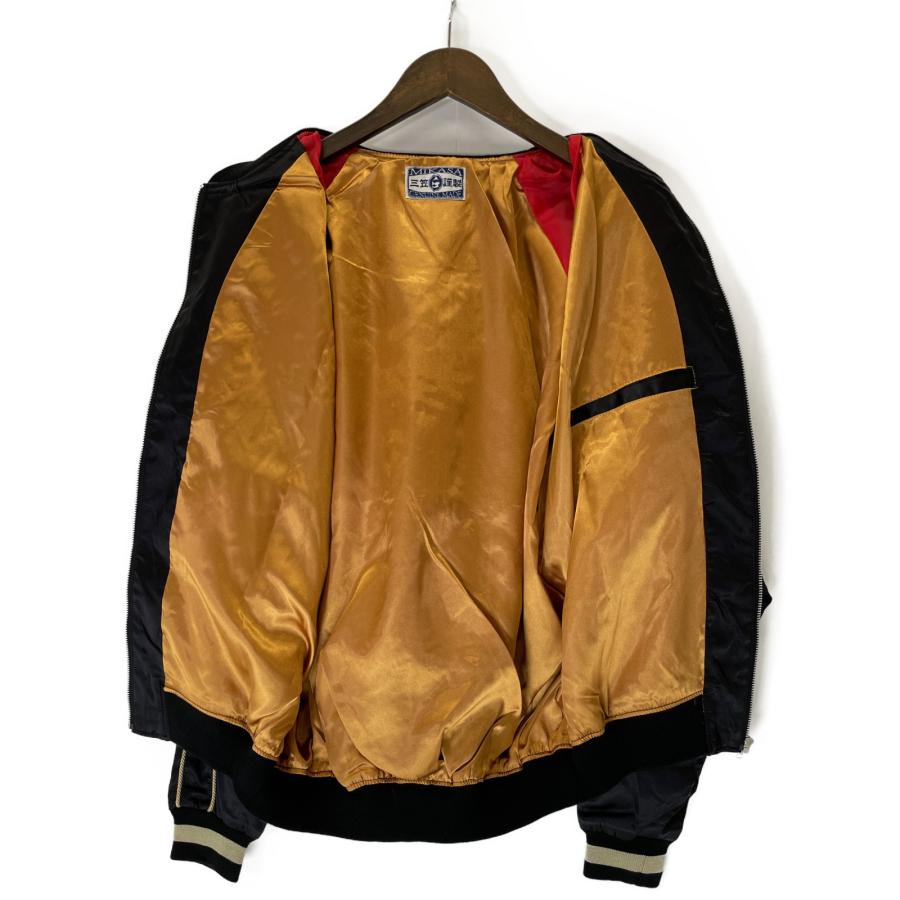 MIKASA ミカサ パイピングモデル 花龍 オリジナルスカジャン ブラック