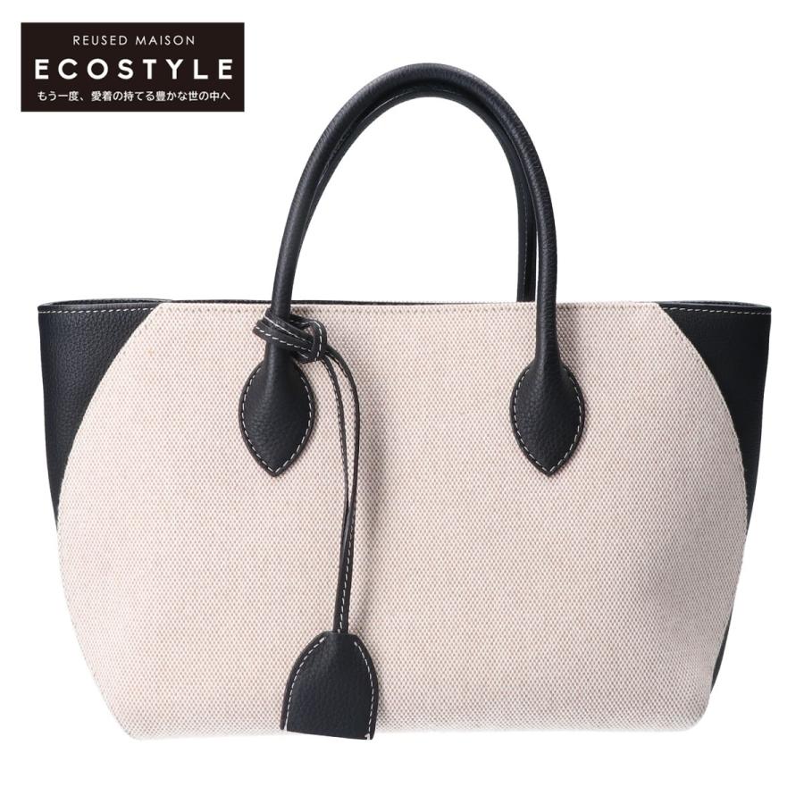 美品/ BONAVENTURA ボナベンチュラ MIAミア キャンバスxレザー トート  