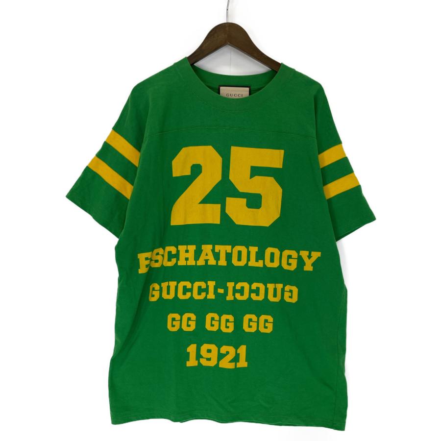 GUCCI グッチ 660744 XJDHG ナンバリング Tシャツ グリーン GUCCI グッチ 660744 XJDHG ナンバリング Tシャツ グリーン