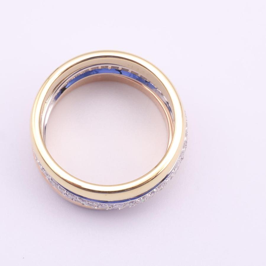 Cartier カルティエ K18YG&WGラブミーリング 54（約14号） Cartier カルティエ K18YG&WGラブミーリング 54（約14号