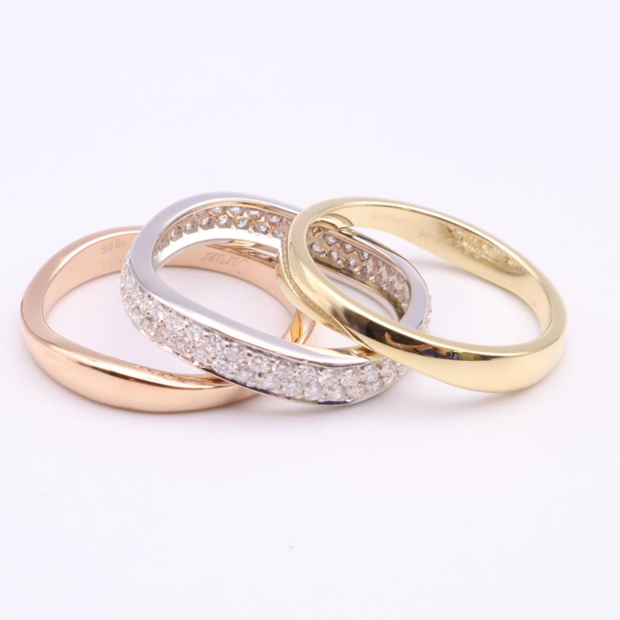 Cartier 新品同様/ カルティエ 750 K18PG、WG、YG スリーカラー Cartier 新品同様/ カルティエ 750 K18PG、WG、YG スリーカラー